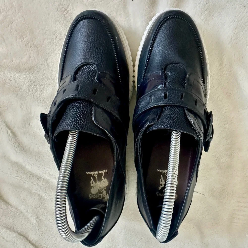 Circus by Sam Edelman Cassie Black Platform Creepers Shoes Women's Size 9